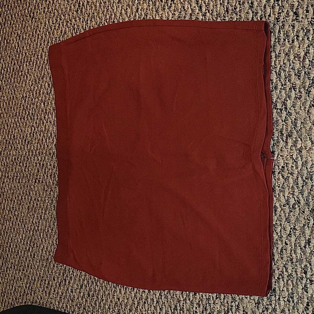 TORRID dark red pencil stretchy skirt